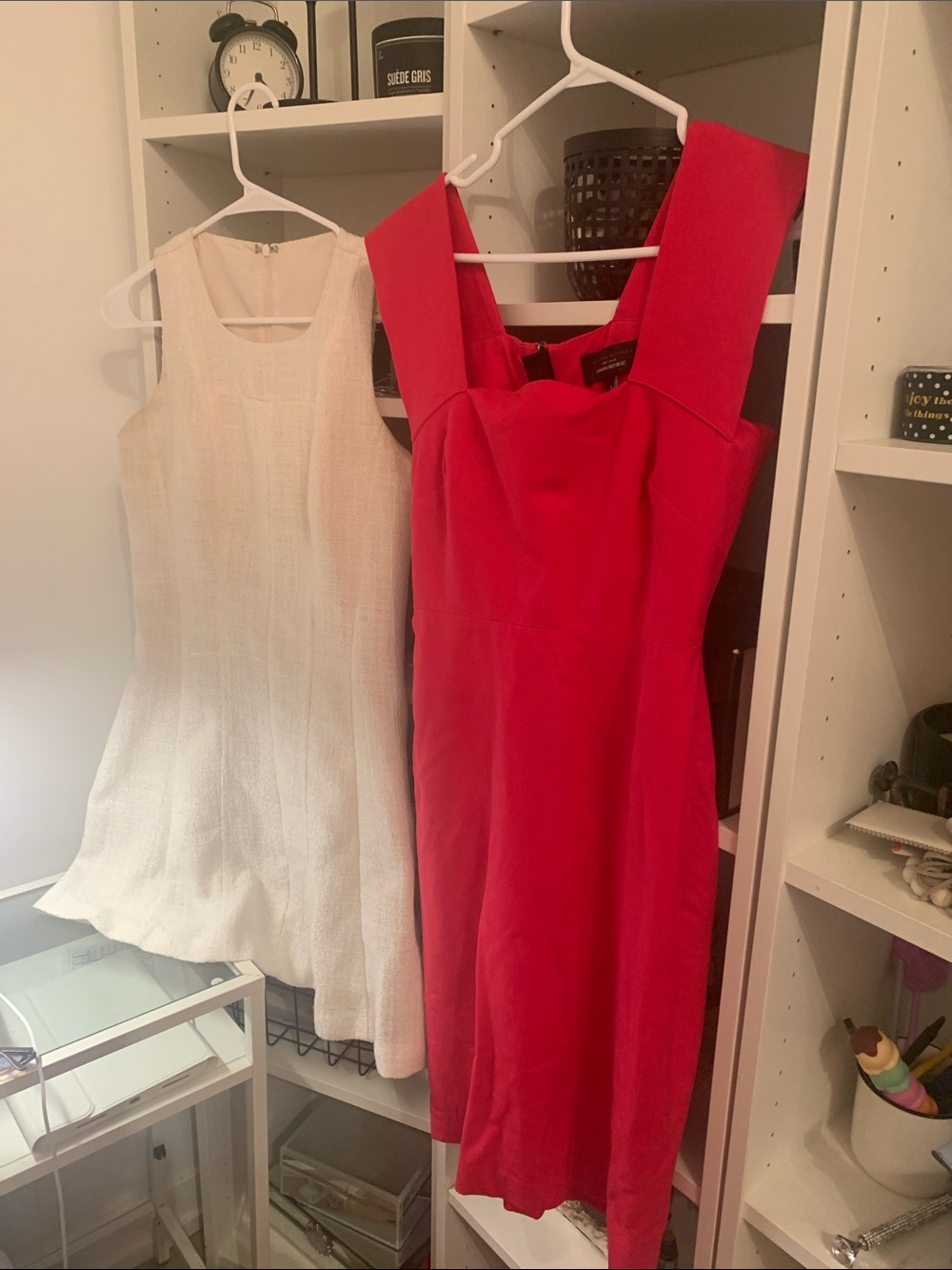 Banana Republic Red Midi Sheath Dress